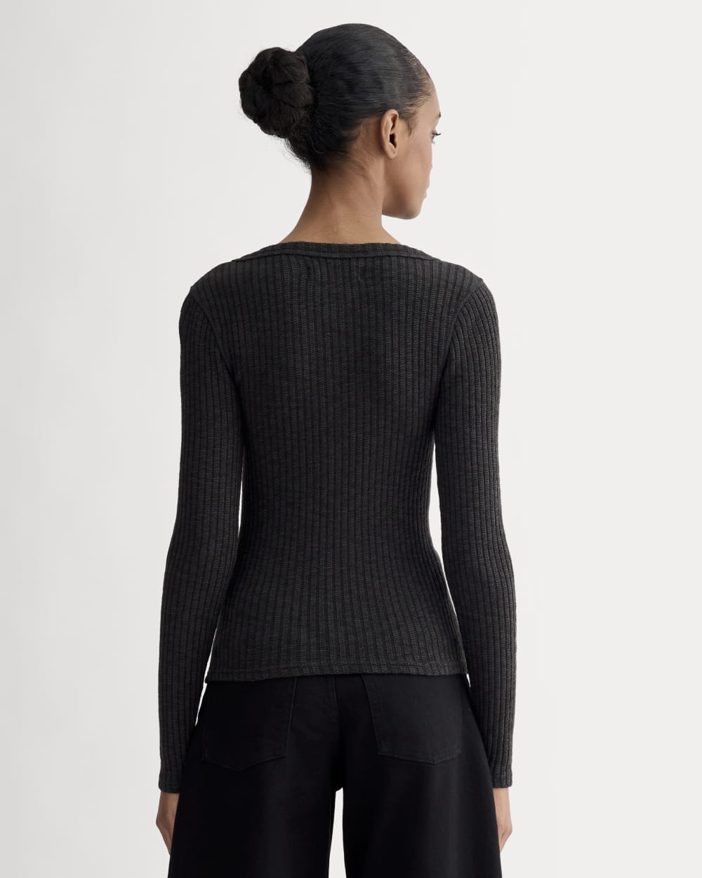 The Cozy Rib Henley | Black - Image 5