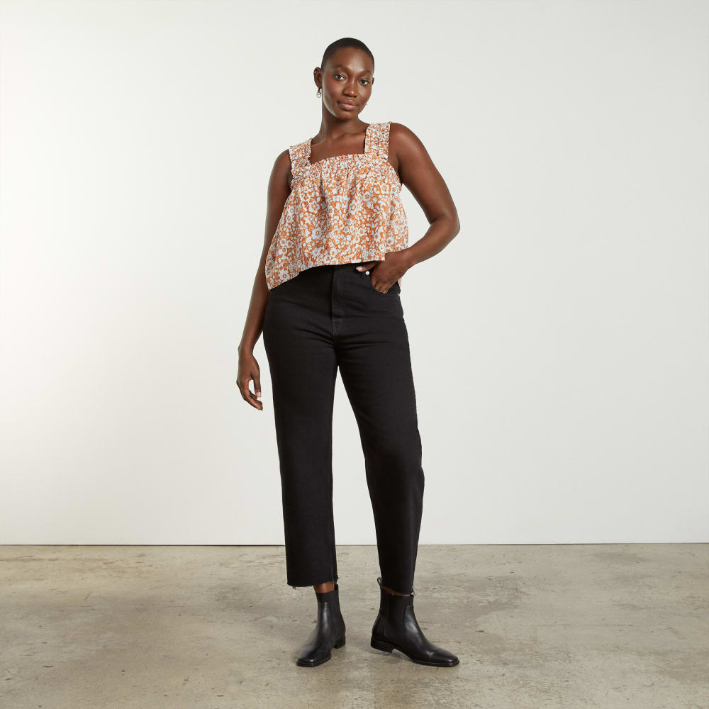 The Smocked Linen Cami | Honey Floral - Image 6