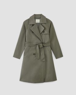 Alternative view of The Trench Coat | Pewter Green