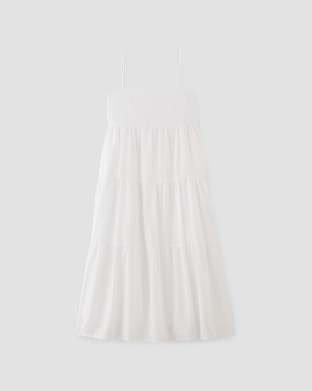 The Gauze Tiered Dress | White - Image 2