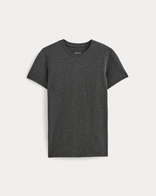 Alternative view of The Slim Crew in Essential Cotton | Heathered Soot