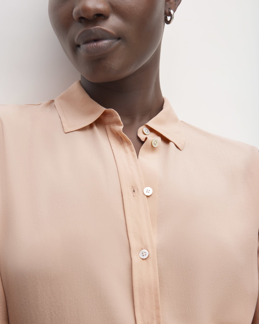 The Must-Have Shirt in Washable Silk | Blush Pink - Image 4