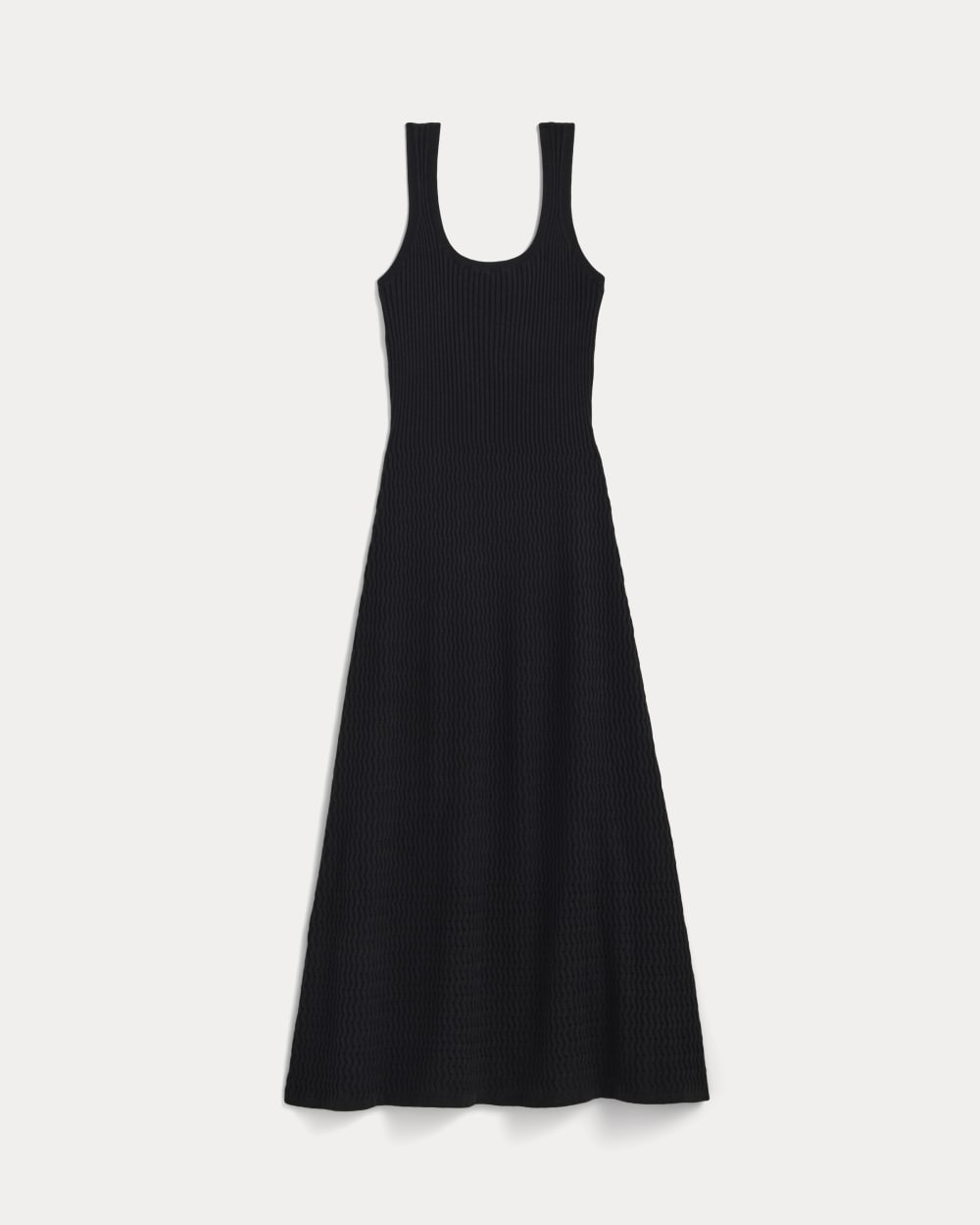 The Crochet Knit Tank Dress | Black - Image 2