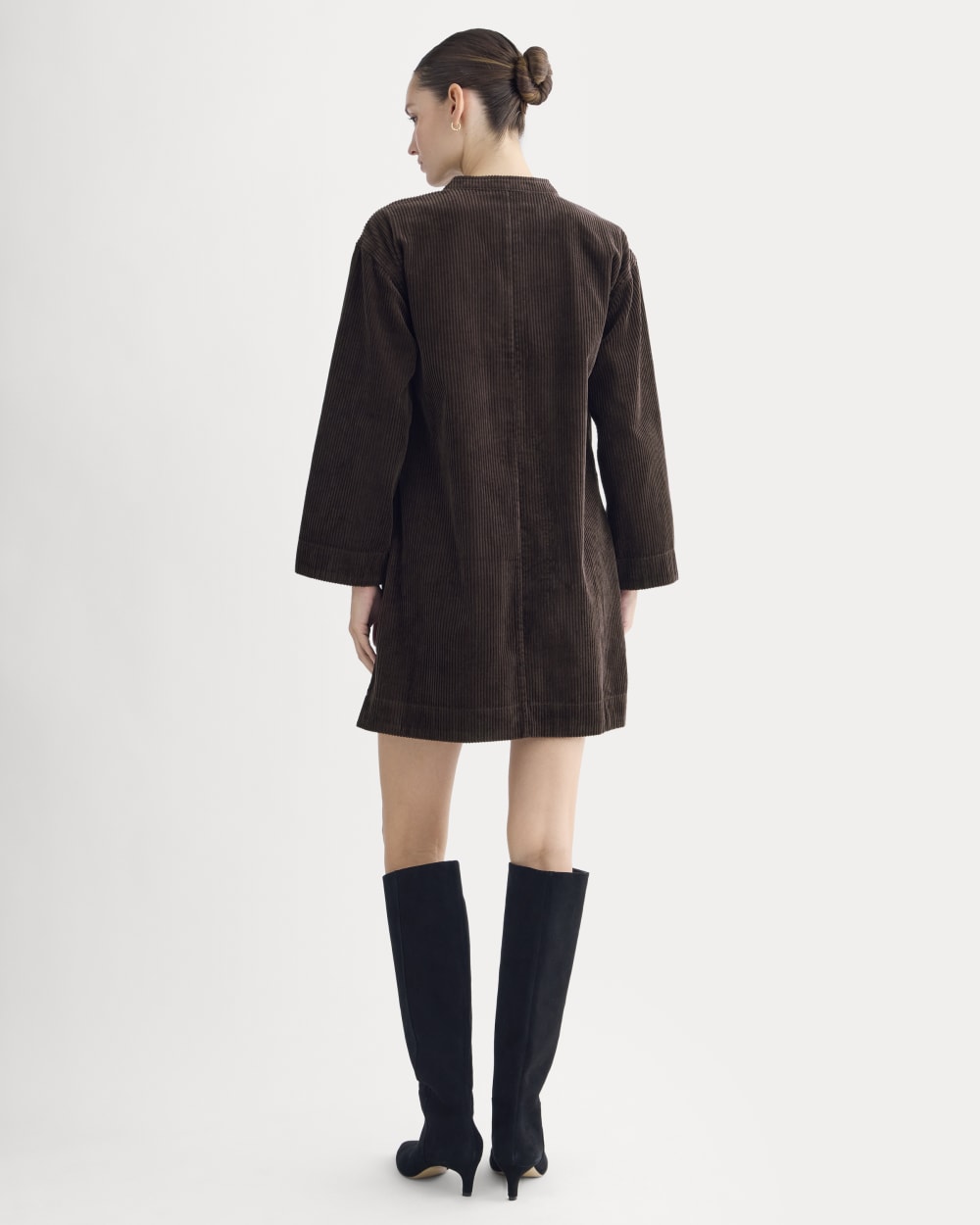 The Corduroy Mini Dress | Dark Chocolate - Image 4