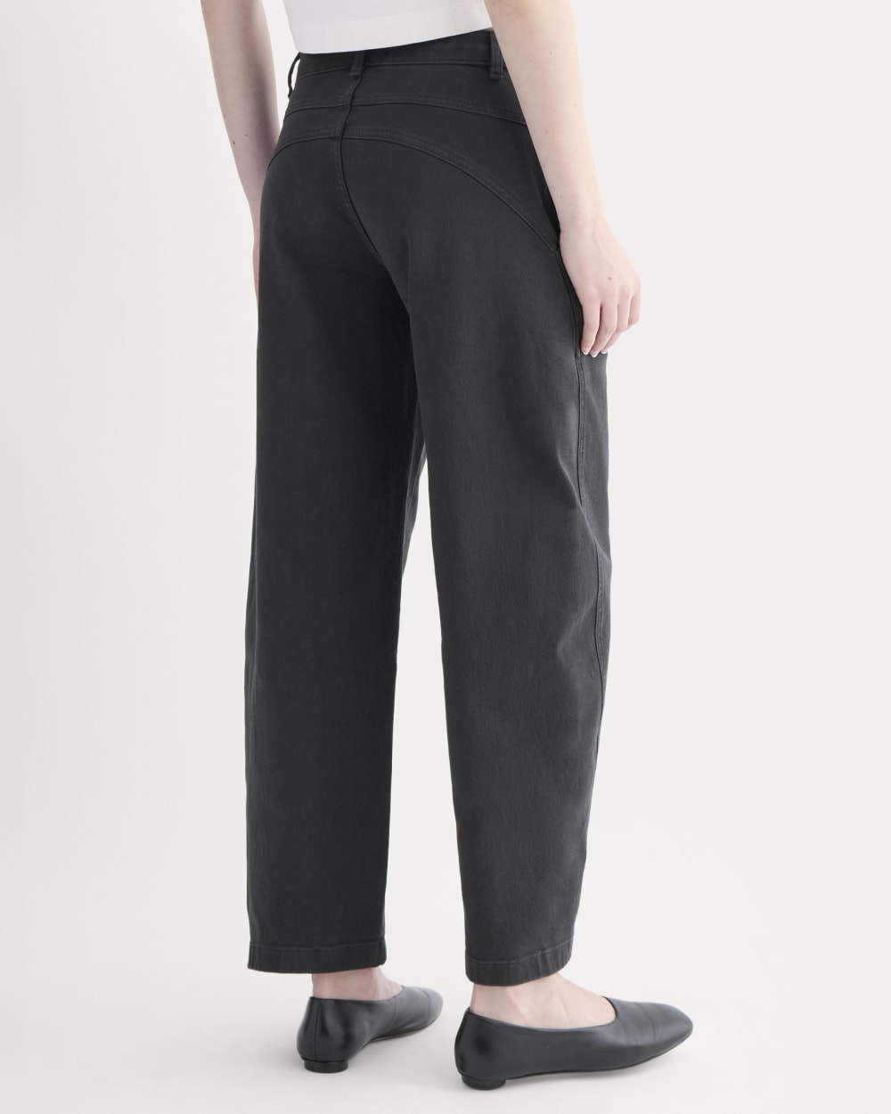 Double-Stitch Barrel Pant | Black - Image 5