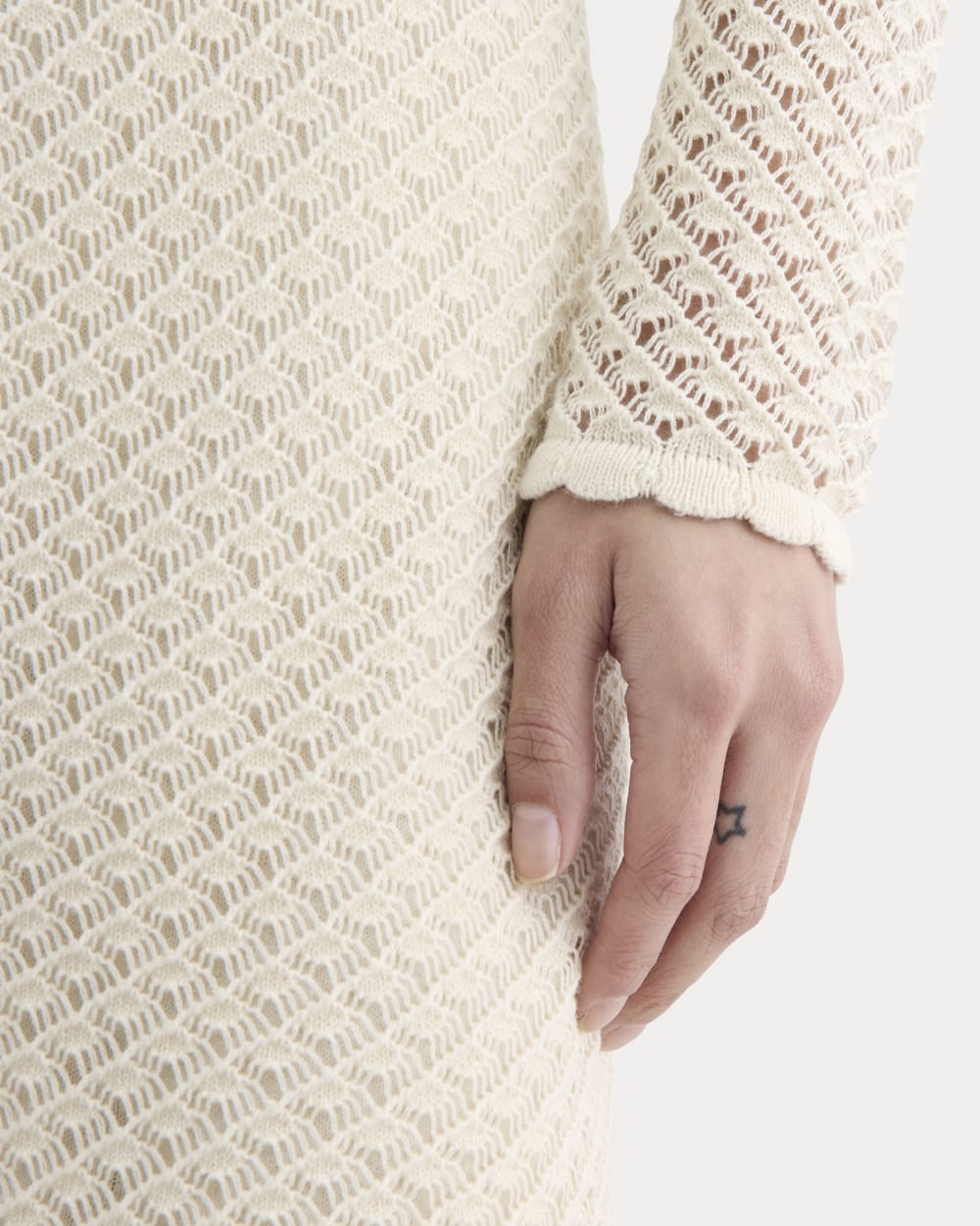 The Lace Knit Mini Dress | Birch - Image 3