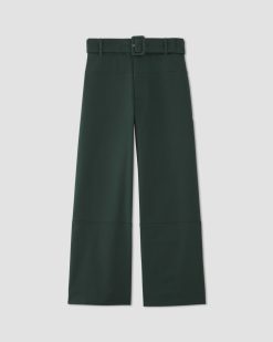 Alternative view of The Structured Cotton Belted Pant | Scarab