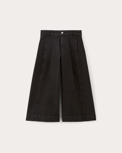 Alternative view of The Denim Culotte | Tumbled Black