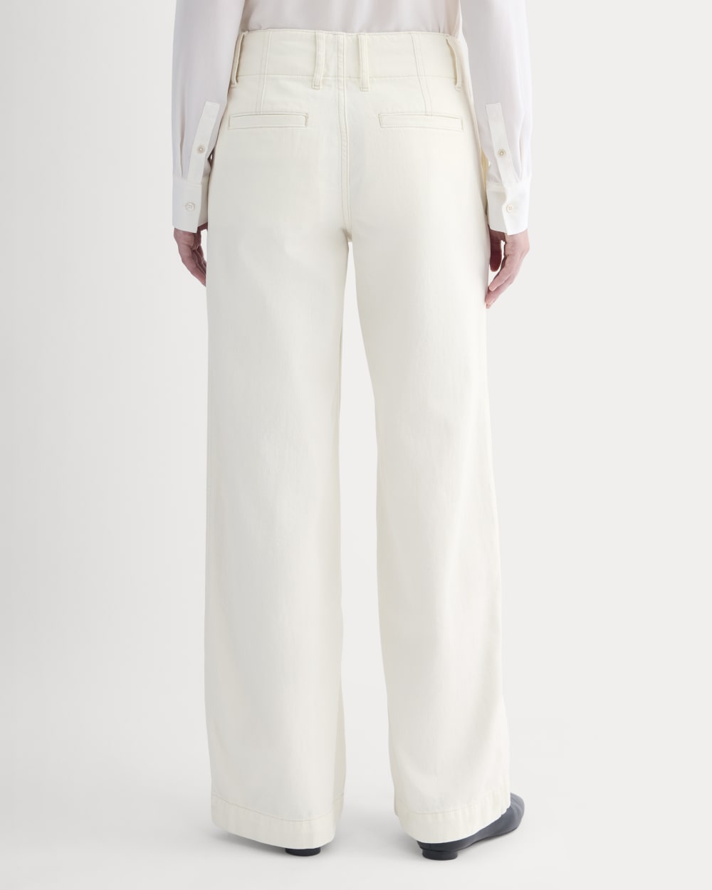 The Mid-Rise Trouser Jean | Ecru - Image 5