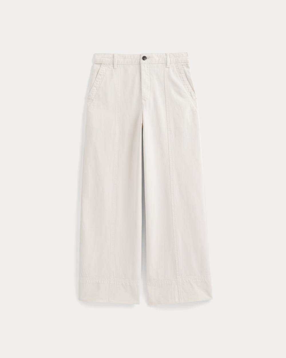 Seamed Wide-Leg Pant | Bone - Image 2