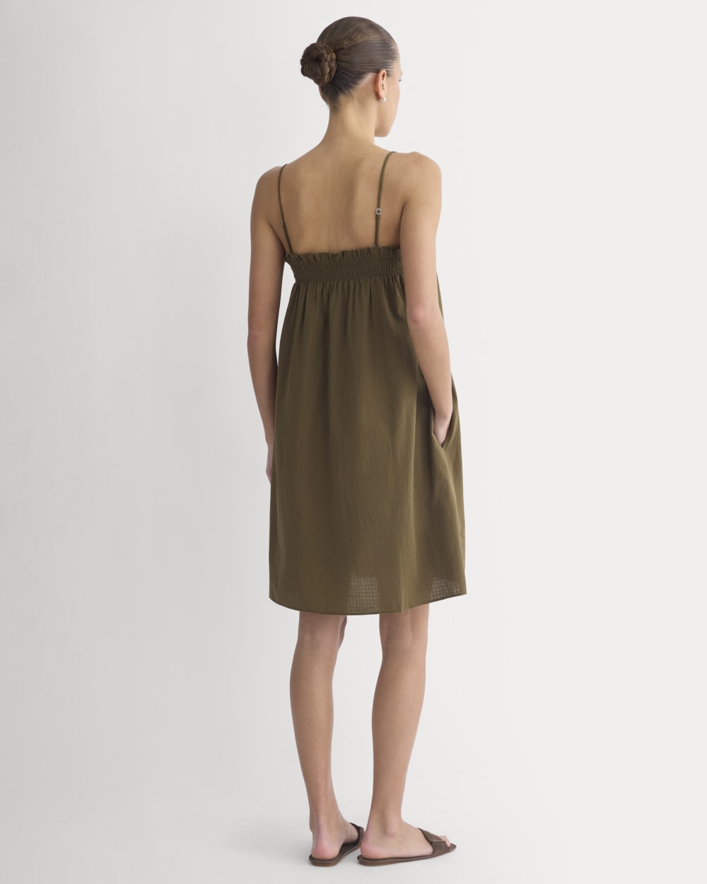 Gauze Smocked Dress | Beech - Image 5