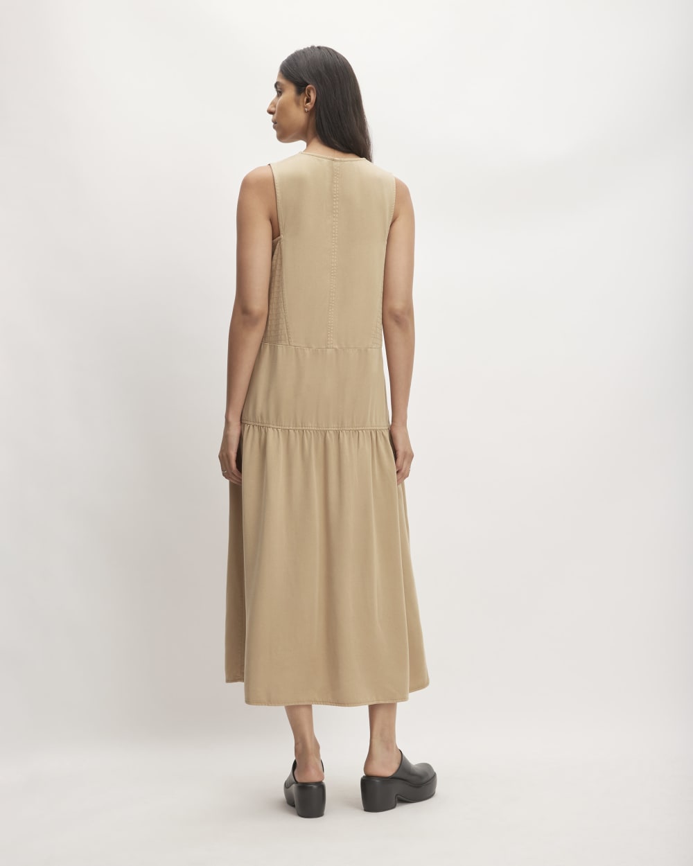 The TENCEL™ V-Neck Dress | Cornstalk - Image 6