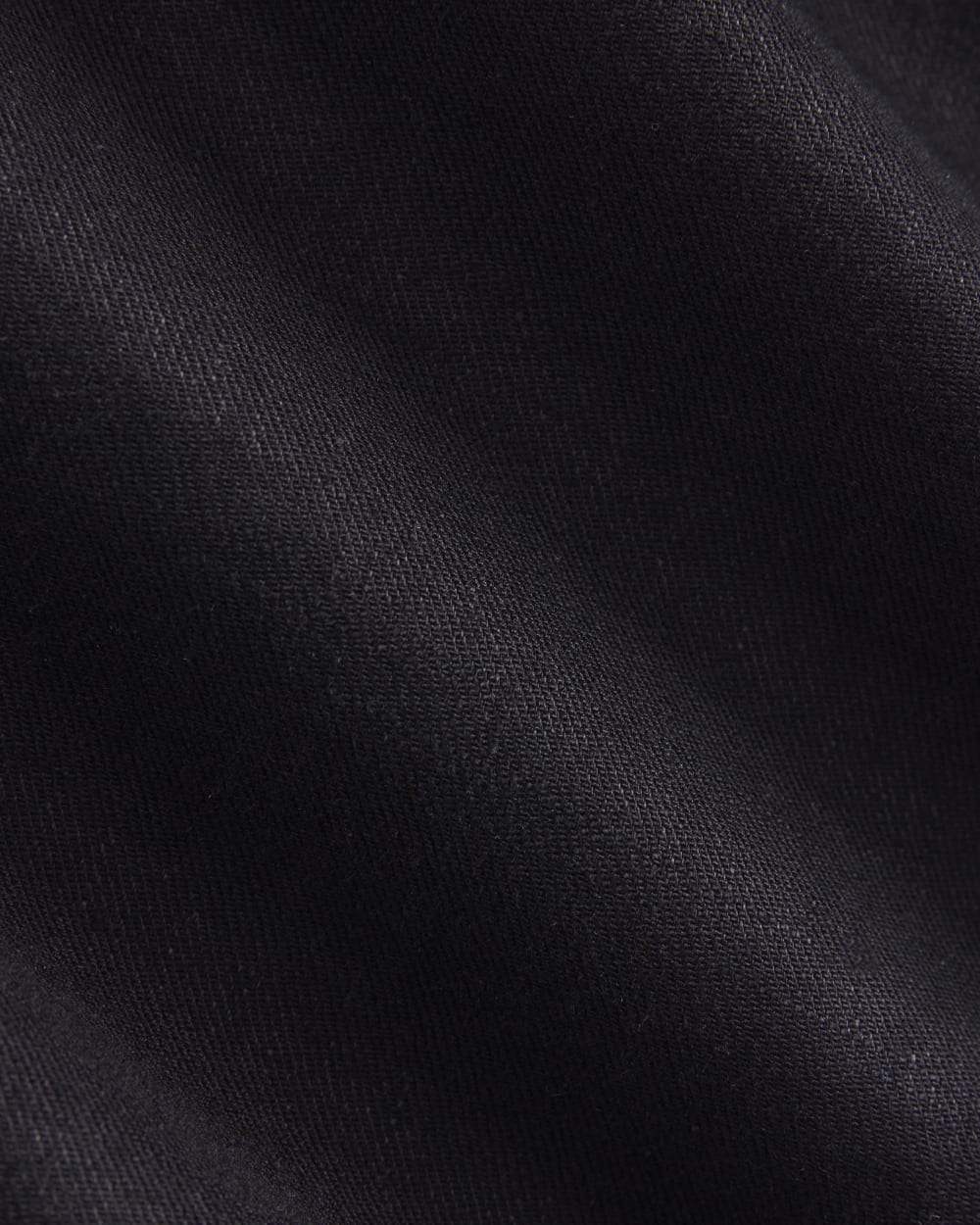 Wide-Leg Belted Pant in Stretch Linen | Black | Regular - Image 7