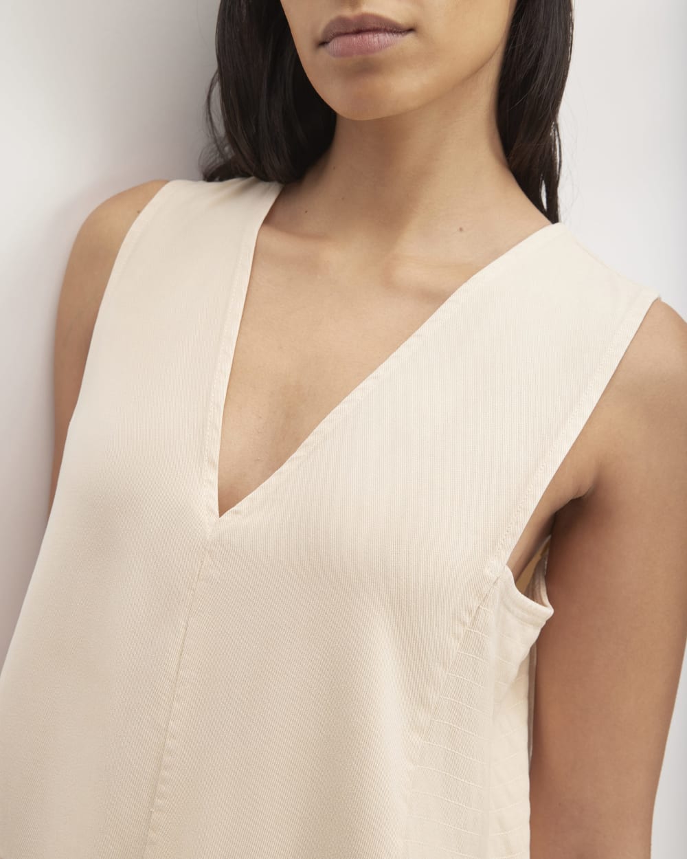 The TENCEL™ V-Neck Dress | Whisper Pink - Image 3