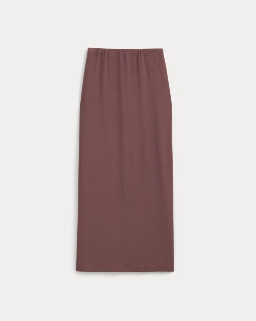 Alternative view of Maxi Skirt in Butterknit | Henna Red