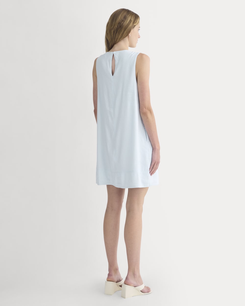 The Shift Dress in Stretch Linen | Skywriting - Image 5