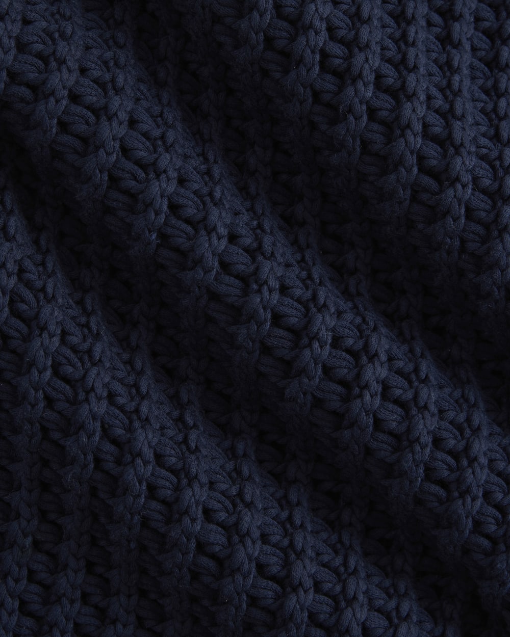 Open-Knit Tunic Vest in Elevated Cotton | Navy - Image 6
