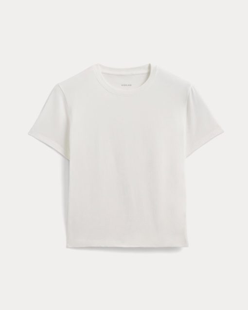 Alternative view of The Box-Cut Tee in Essential Cotton | White | No Pocket