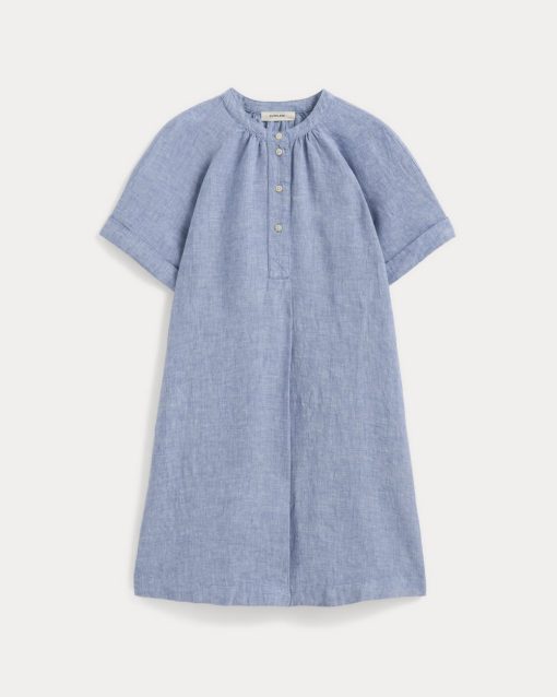 Alternative view of The Popover Dress in Linen | Chambray