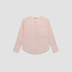 Alternative view of The Linen Popover Shirt | Petal Pink