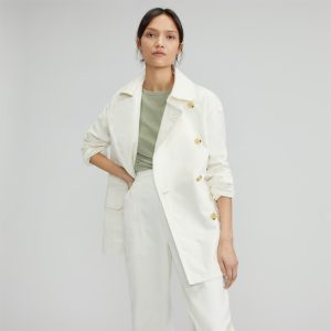 The Organic Cotton Herringbone Jacket | Bone