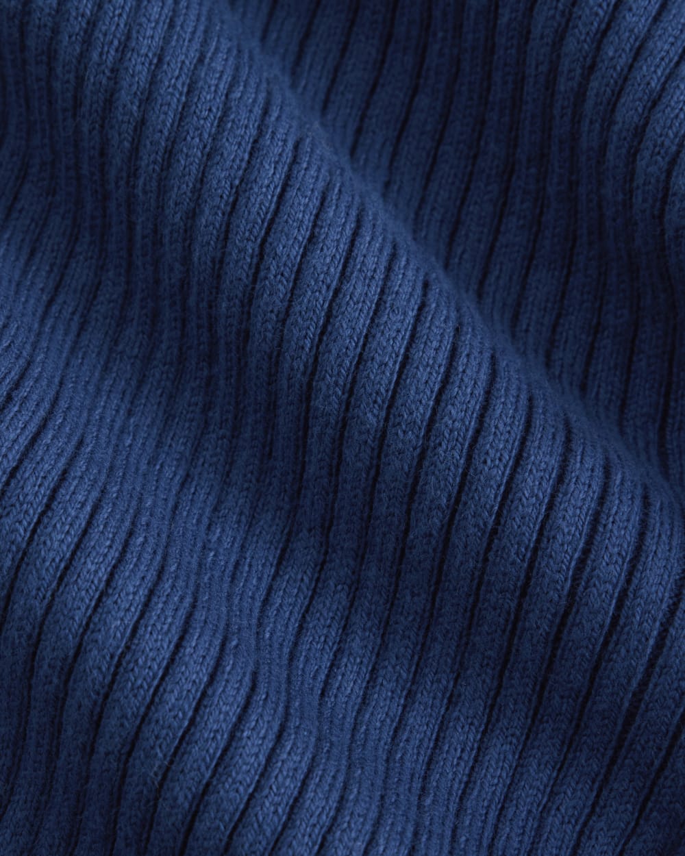 Full-Zip Ribbed Jacket in Everyday Cotton | Estate Blue - Image 6