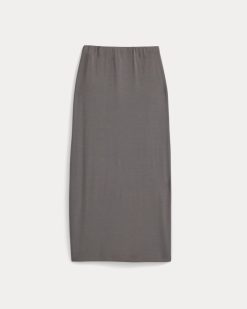 Alternative view of Maxi Skirt in Butterknit | Charcoal Grey