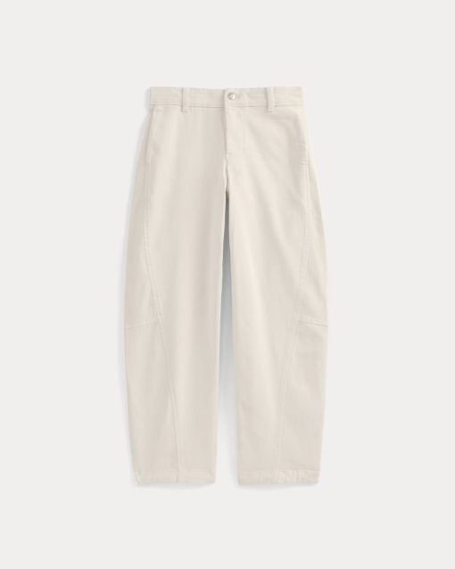 Alternative view of Twisted Seam Barrel Pant | Bone