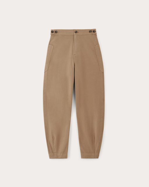 Alternative view of The Fatigue Barrel Pant | Toasted Coconut