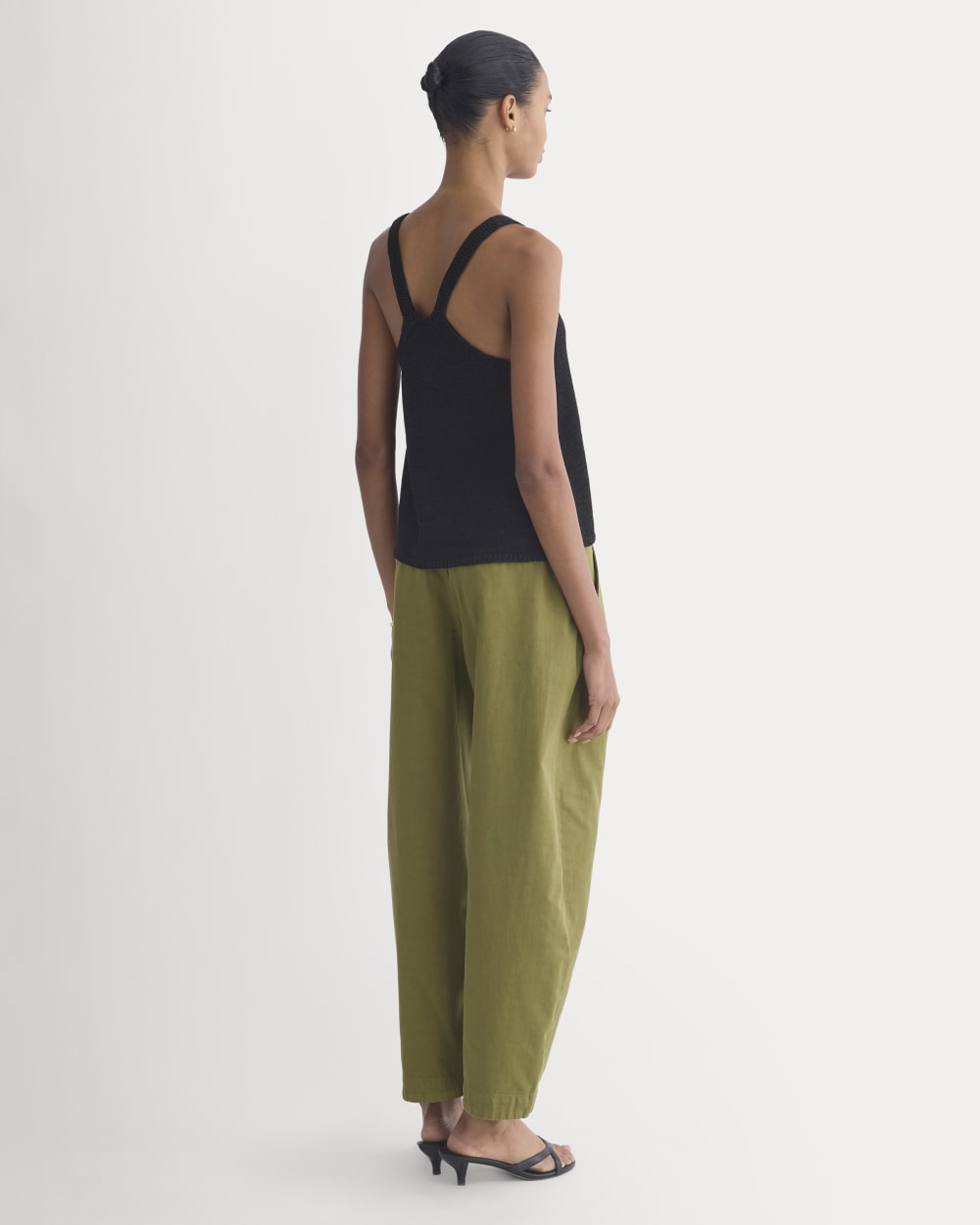 Racerback V-Neck Sweater | Black - Image 5