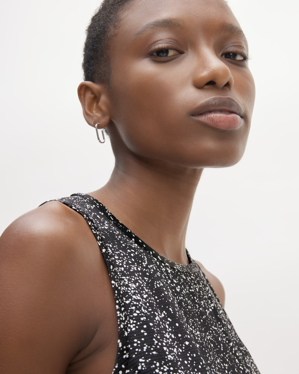 The Satin Racerback Top | Black Moonsplatter - Image 4