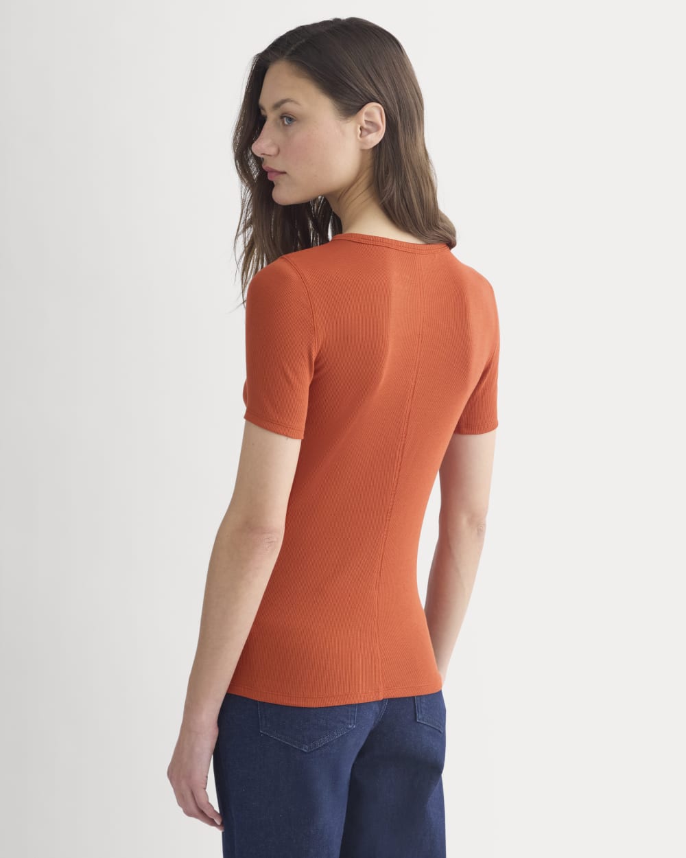 The Luxe Rib Crew | Rust - Image 5