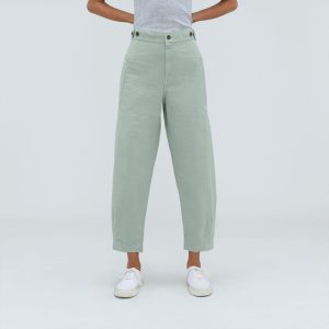 Alternative view of The Fatigue Barrel Pant | Sea Glass
