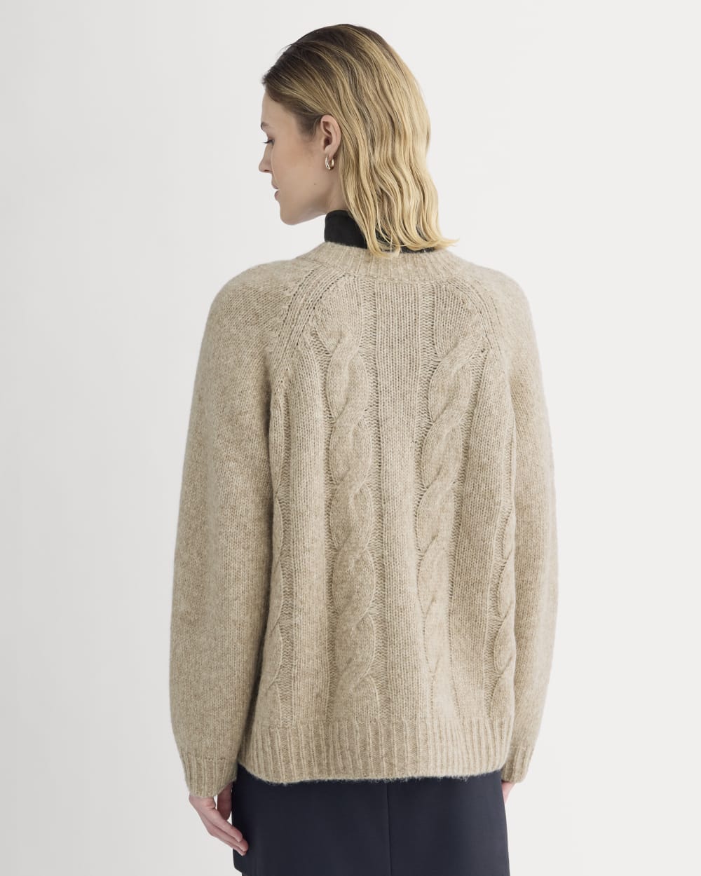 Cloud Cable Cardigan | Heathered Oatmeal - Image 5