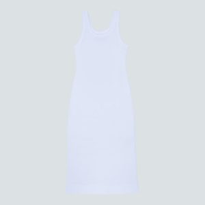 Alternative view of The '90s Rib Dress | White