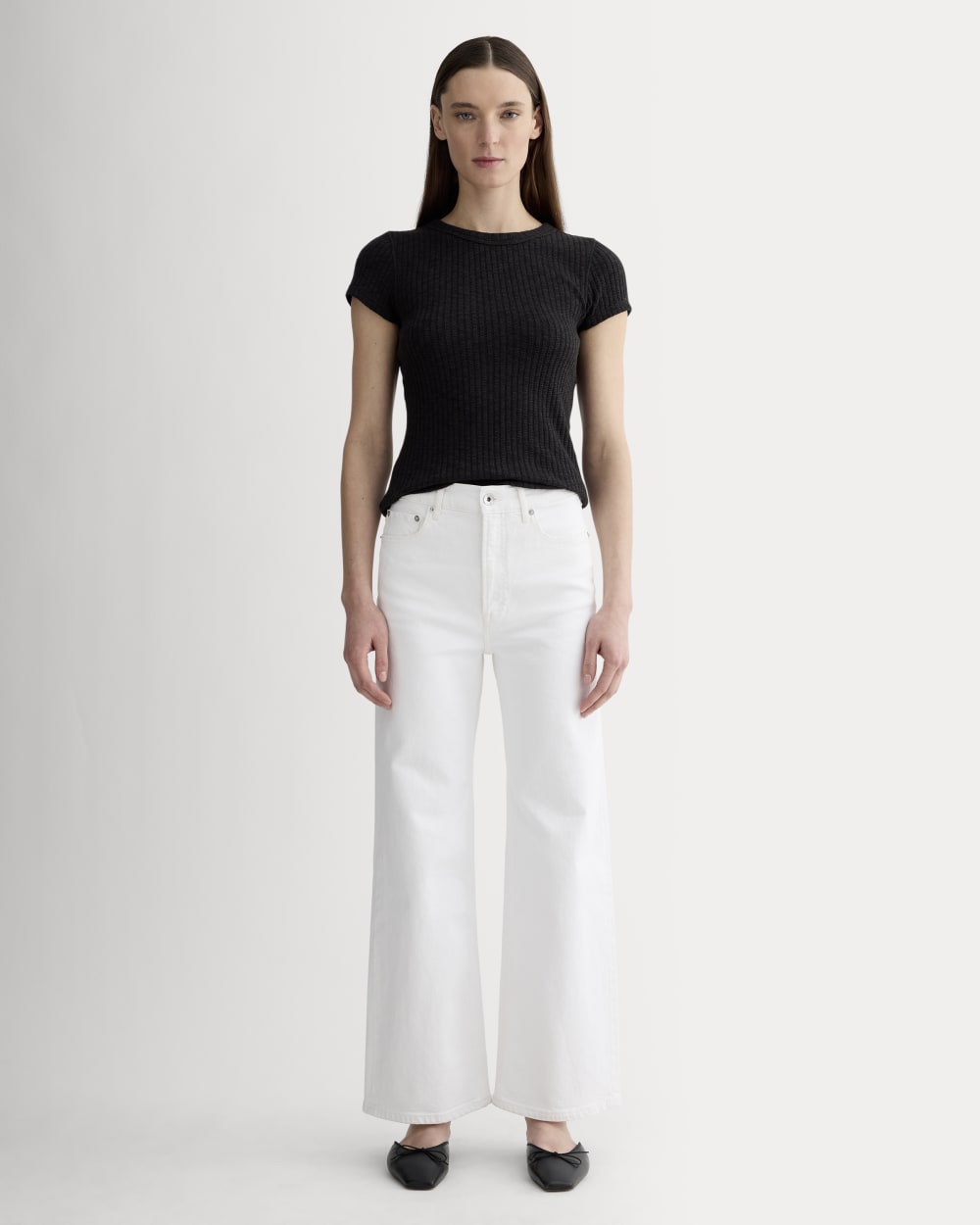 The Cozy Rib Tee | Black - Image 3