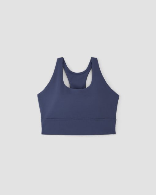 Alternative view of The Perform Longline Bra | Ocean Blue