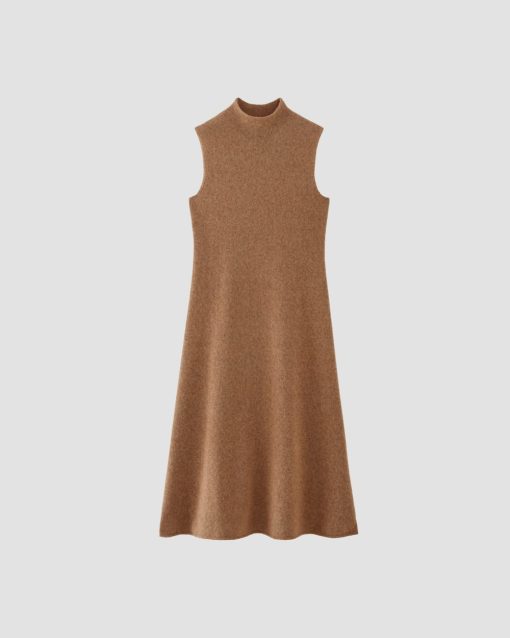 Alternative view of The Cozy-Stretch Sleeveless Midi Dress | Heathered Toasted Coconut