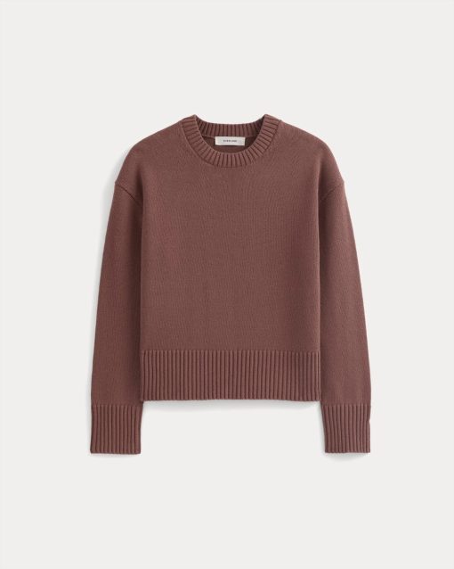 Alternative view of The Boxy Sweater in Everyday Cotton | Mocha