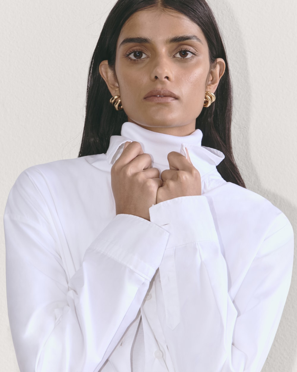 The Luxe Rib Turtleneck | White - Image 5