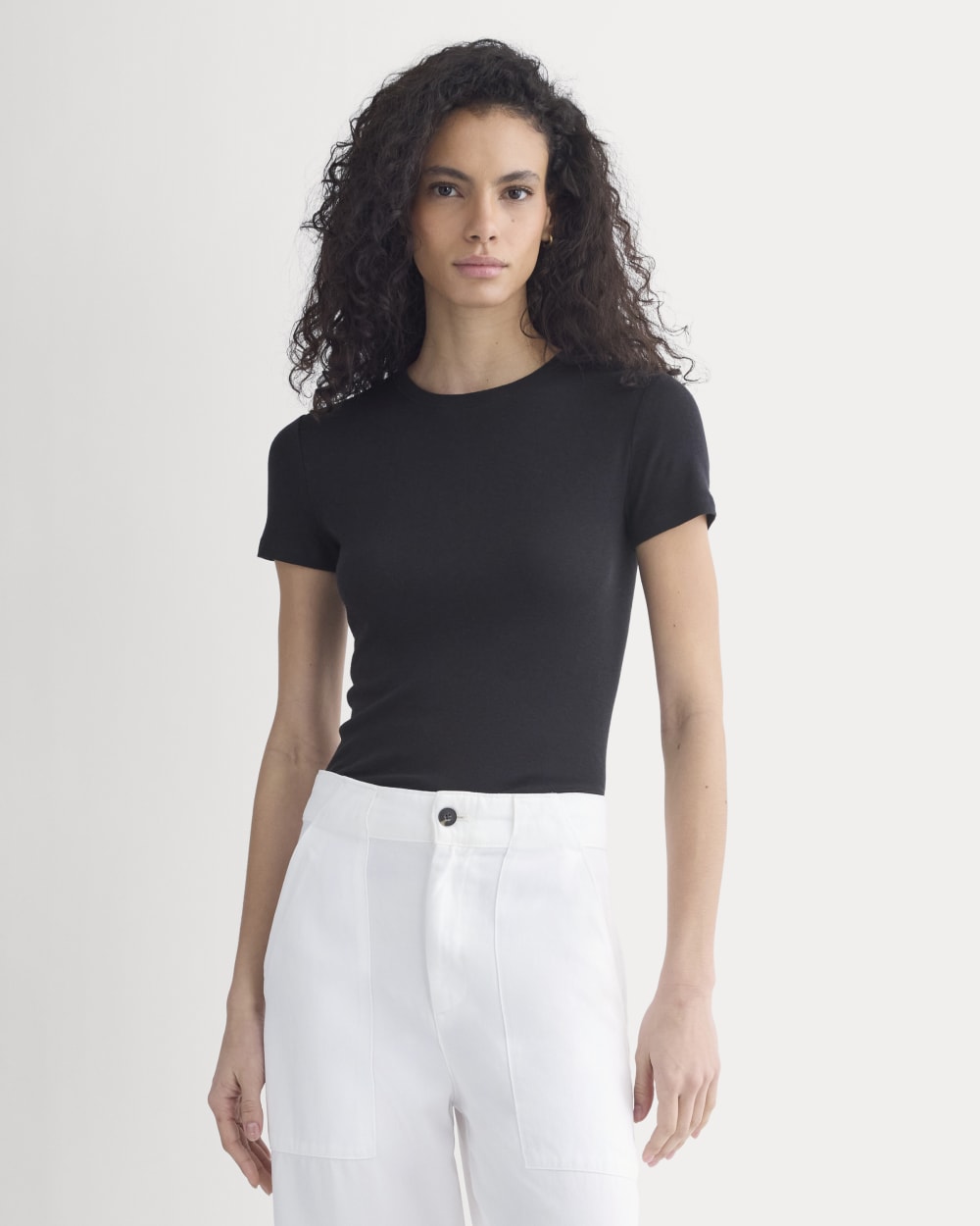 Tissue Short-Sleeve Crew | Black - Image 3