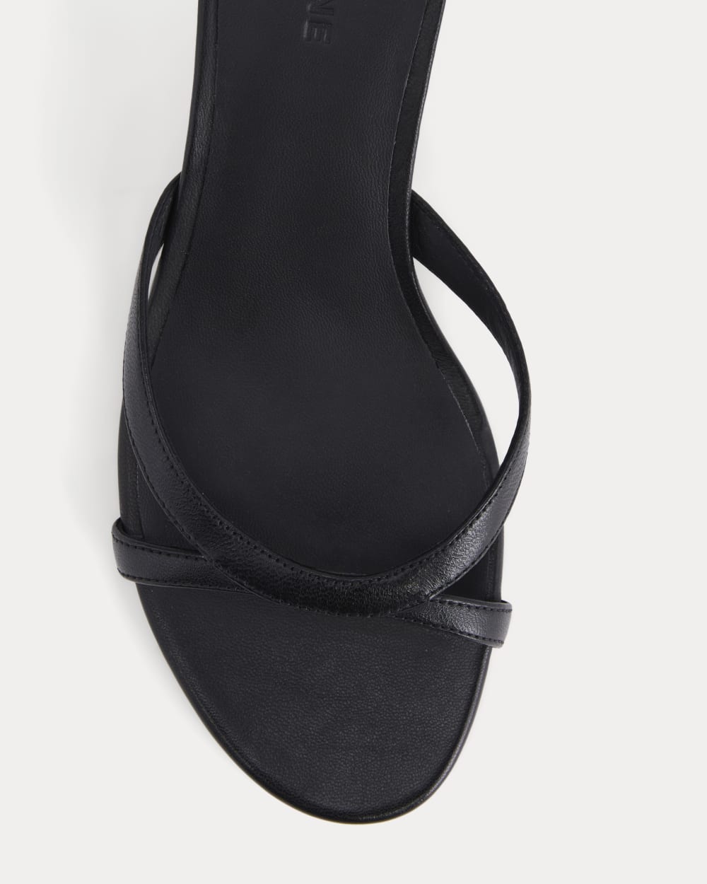 Sculpted Heel Sandal | Black Leather - Image 7