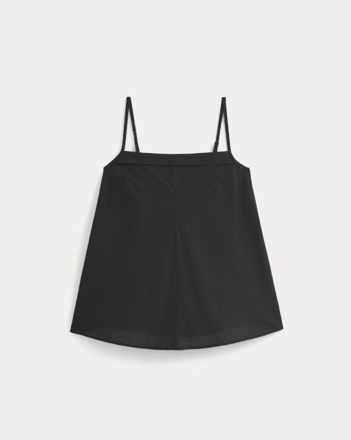 Alternative view of The Flowy Gauze Cami | Black