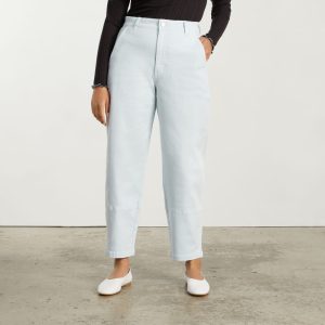 Alternative view of The Utility Barrel Pant | Sky Blue | Tall
