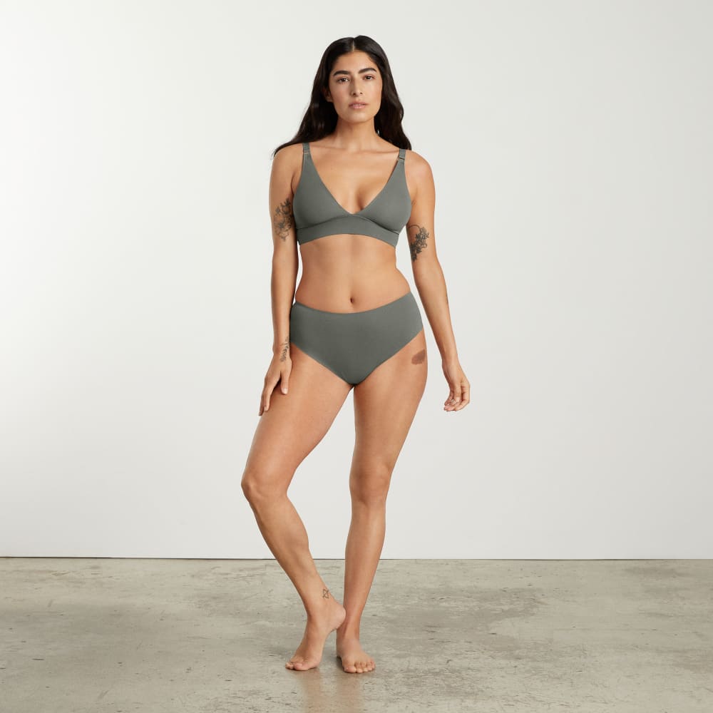 The Invisible High-Rise Thong | Pewter Green - Image 2