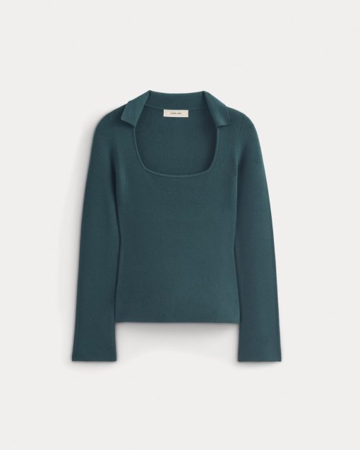 Alternative view of Knit Scoop-Neck Top | Reflecting Pond