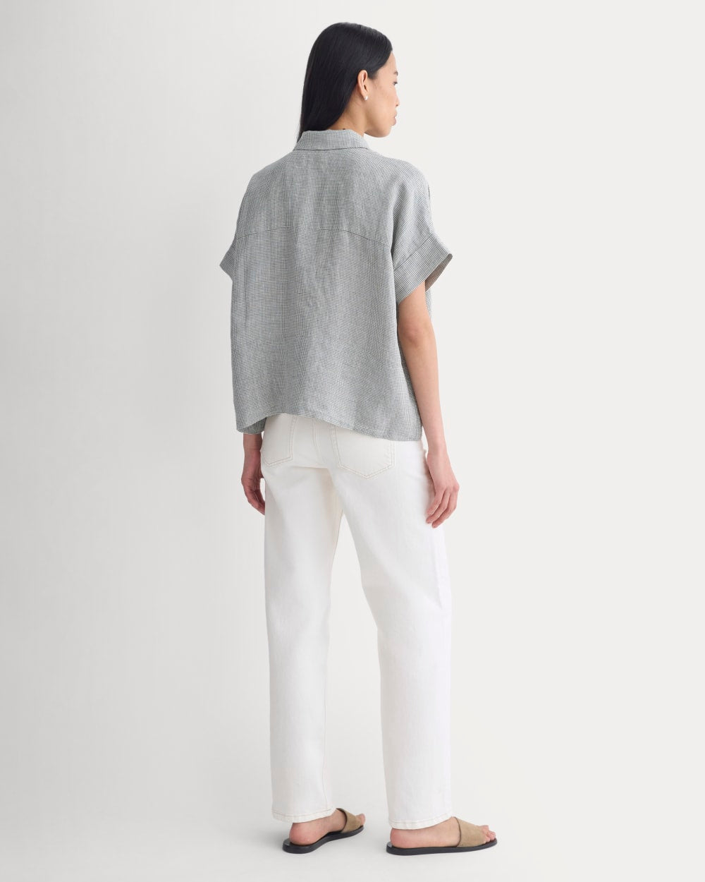 The Boxy Shirt in Linen | Agave Green - Image 4