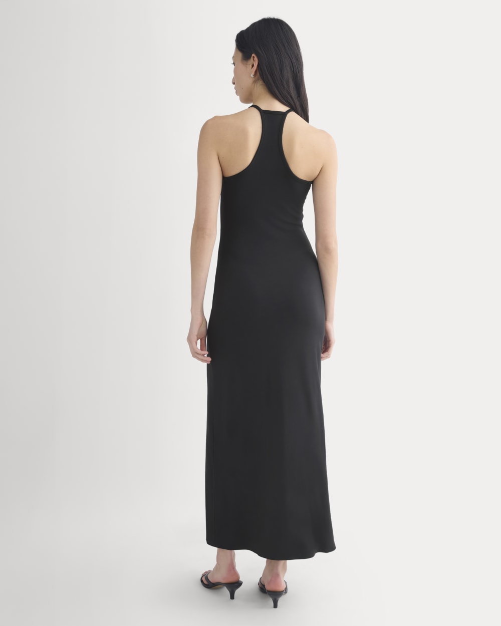 Racerback Maxi Knit Dress | Black - Image 6