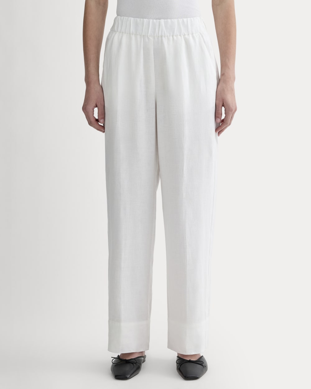 The Linen Easy Pant | White - Image 3