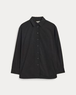 Alternative view of The Boyfriend Shirt in Ultrasoft Cotton | Black